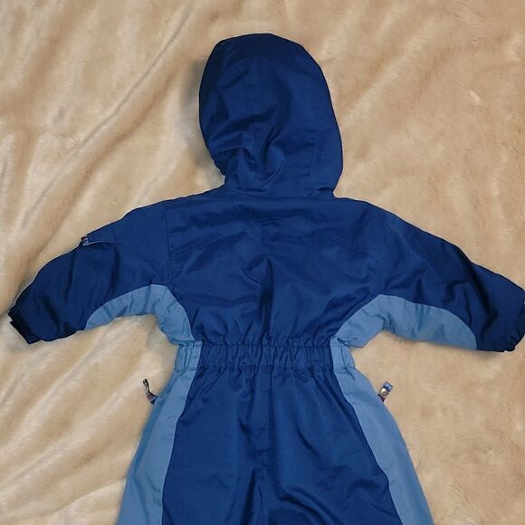 REI TIMBER MOUNTAIN BLUE HOODED SNOWSUIT, SIZE 12 MONTHS - Picture 10 of 15